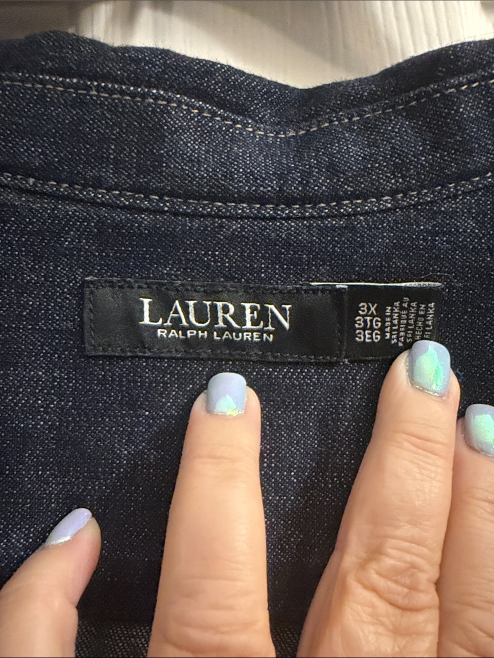 Ralph Lauren Dark Indigo Denim Tunic - Picture 2 of 7